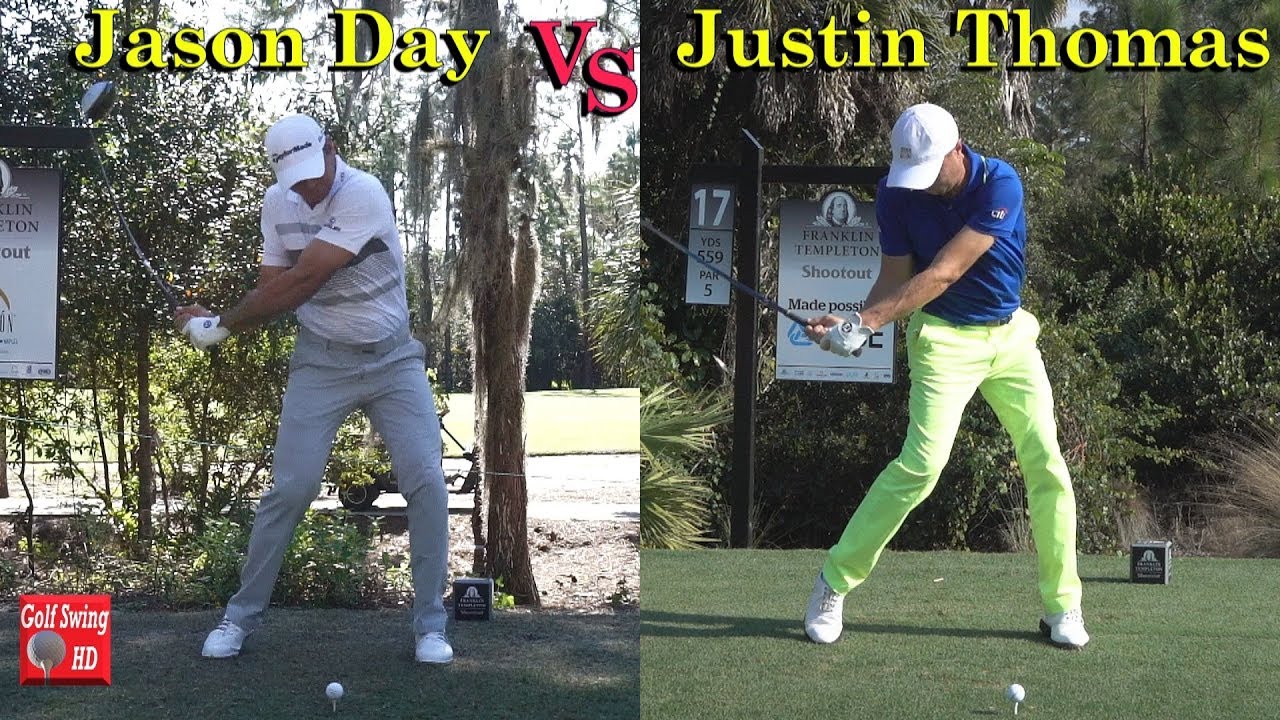 callaway golf JASON DAY VS JUSTIN THOMAS EXTREME DRIVER POWER GOLF SWINGS 1080 HD