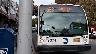 MTA: Orion 07.501 Gen-2+ OG Hybrid [6898], NovaBus LFS's [8074]/[8530] Q83 buses