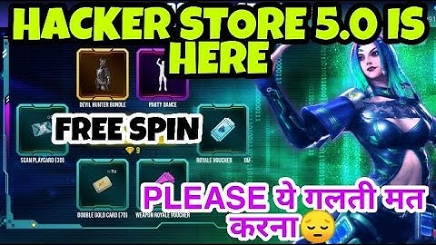FREE FIRE HACKER STORE 5.0 FULL INFORMATION ||FREE FIRE HACKER STORE || FREE SPIN || FF NEW EVENT