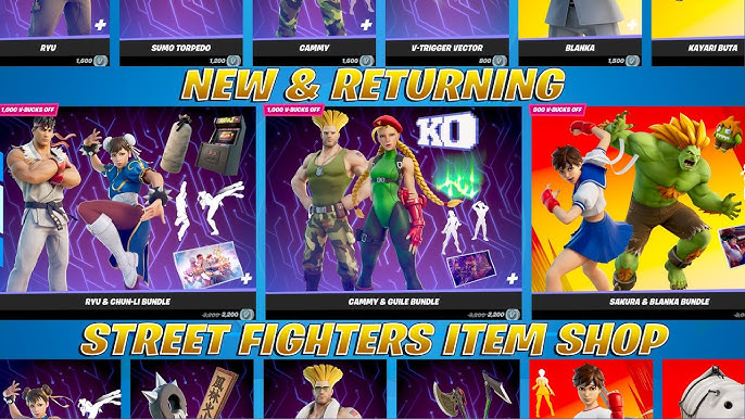 Fortnite Street Fighter Skins Versions vs Street Fighter 5 version - part 1  Chun li and Cammy : r/FortNiteBR