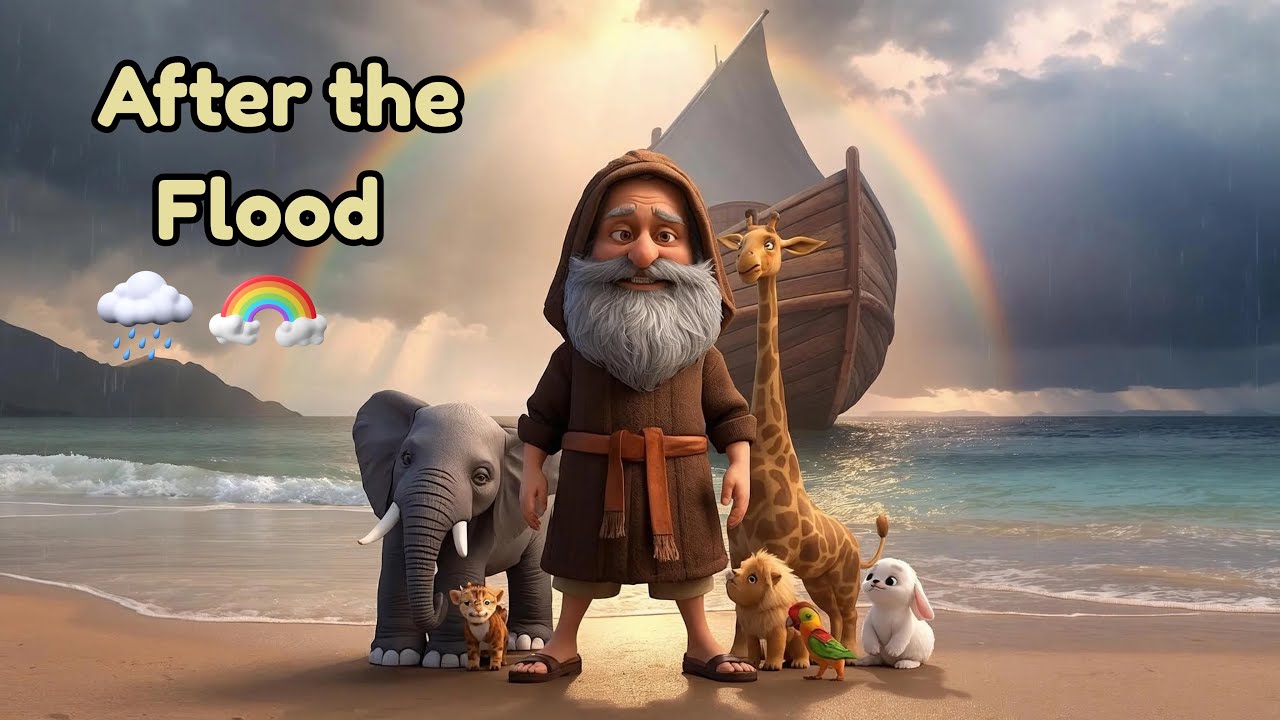 Noah’s Ark: The Day the World Started Again 🌈 | Bible Story for Kids & Family | Dust Of His Feet