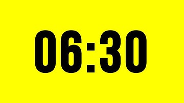6 Minute 30 Second Timer Countdown No Music With Alarm