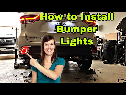 How to install Toyota Highlander rear fog lamps (2014-19) Toyota Kluger