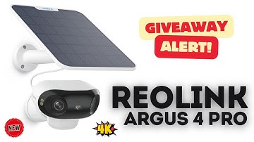Reolink Argus 4 Pro 🌞 Solar Powered Security Camera Unboxing, Setup & Giveaway