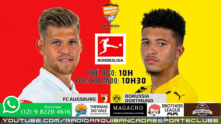 FUTEBOL AO VIVO - FC Augsburg x Borussia Dortmund | Campeonato Alemão 2020/2021 - 2ª rodada