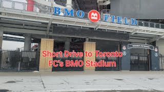 Driving Part of Dufferin Street to Toronto FC's BMO Stadium 4k- HD Ontario Canada North America