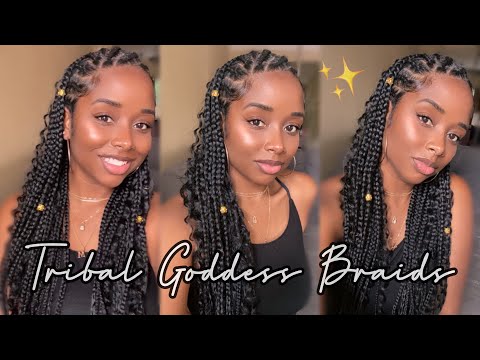 DIY Tribal / Fulani Braids with Curls