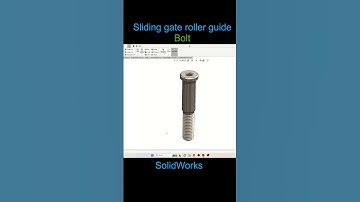 Bolt SolidWorks animation #solidworks #holewizard  #animation #shorts #automobile