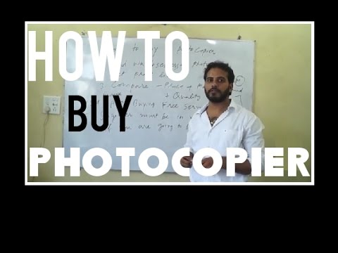 How to Buy a Photocopier