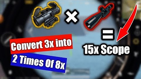 Convert 3x Into 15x Scope How To Get 15x Scope | PUBG Mobile New Secret Trick | Awesome Glitch