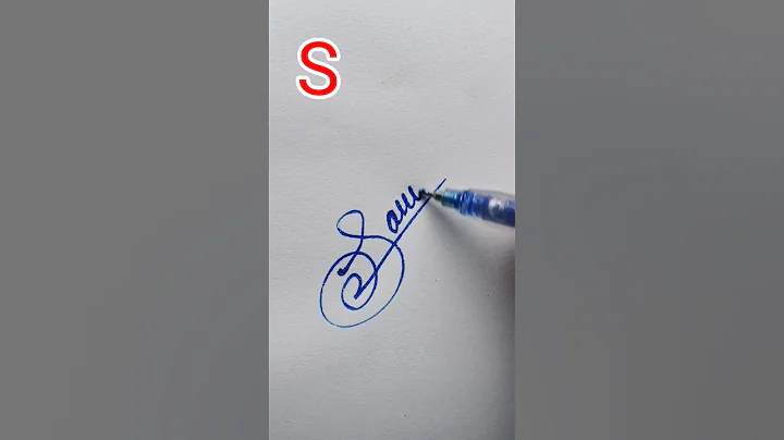 S signature making tutorial for beginner's.  #howtosign #signaturelearn #handwriting