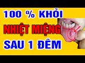 Cách Trị NHIỆT MIỆNG - LỞ LOÉT MIỆNG Nặng Đến Mấy Cũng Khỏi Sau 1 Đêm Nhờ Tuyệt Chiêu Này