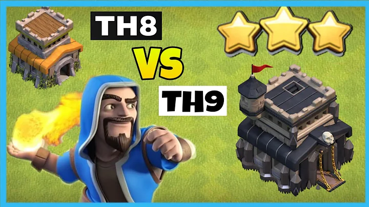Ultimate Town hall 8 vs Town hall 9 attack strategy | how to 3 star max th9 with th8 troops