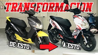 Chapoteo Tranquilizar techo TRANSFORMACIÓN YAMAHA JOG RR - YouTube