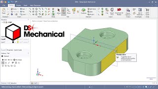 Designspark Mechanical Direct Modeling Symmetry Set Mirror Line Vs Mirror Plane Onoff