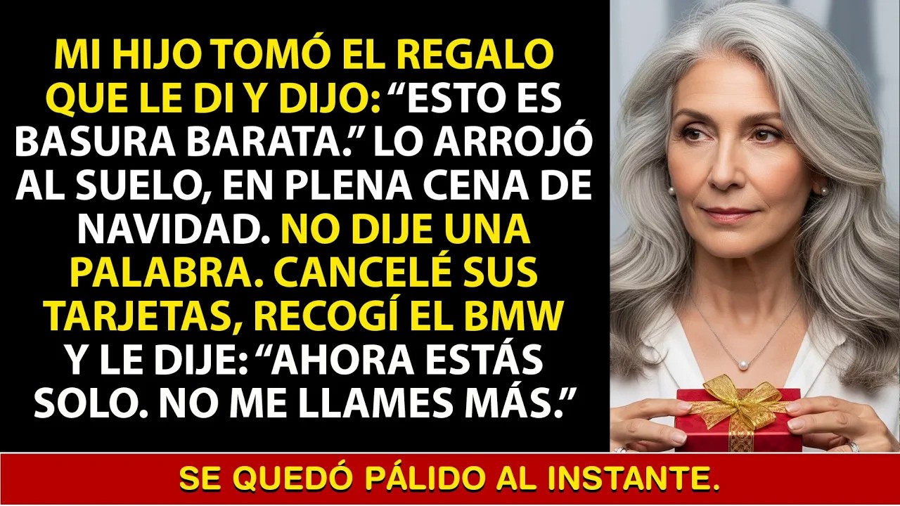 Mi hijo llamó mi regalo “BASURA BARATA”  Pero lo que hice después lo hizo llorar de arrepentimi
