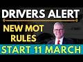 UK MOT Rules Changing 11 March 2026 – Drivers Must Prepare Now