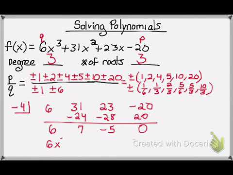 Solving polynomials - YouTube