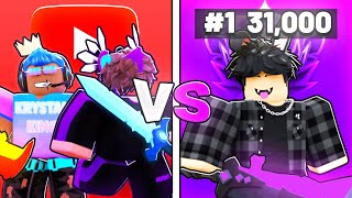 2 Youtubers VS #1 Wins Player In Roblox Bedwars..