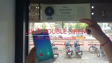 GSM double siren shutter security
