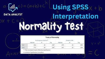 Normality Test using SPSS #spss #normality