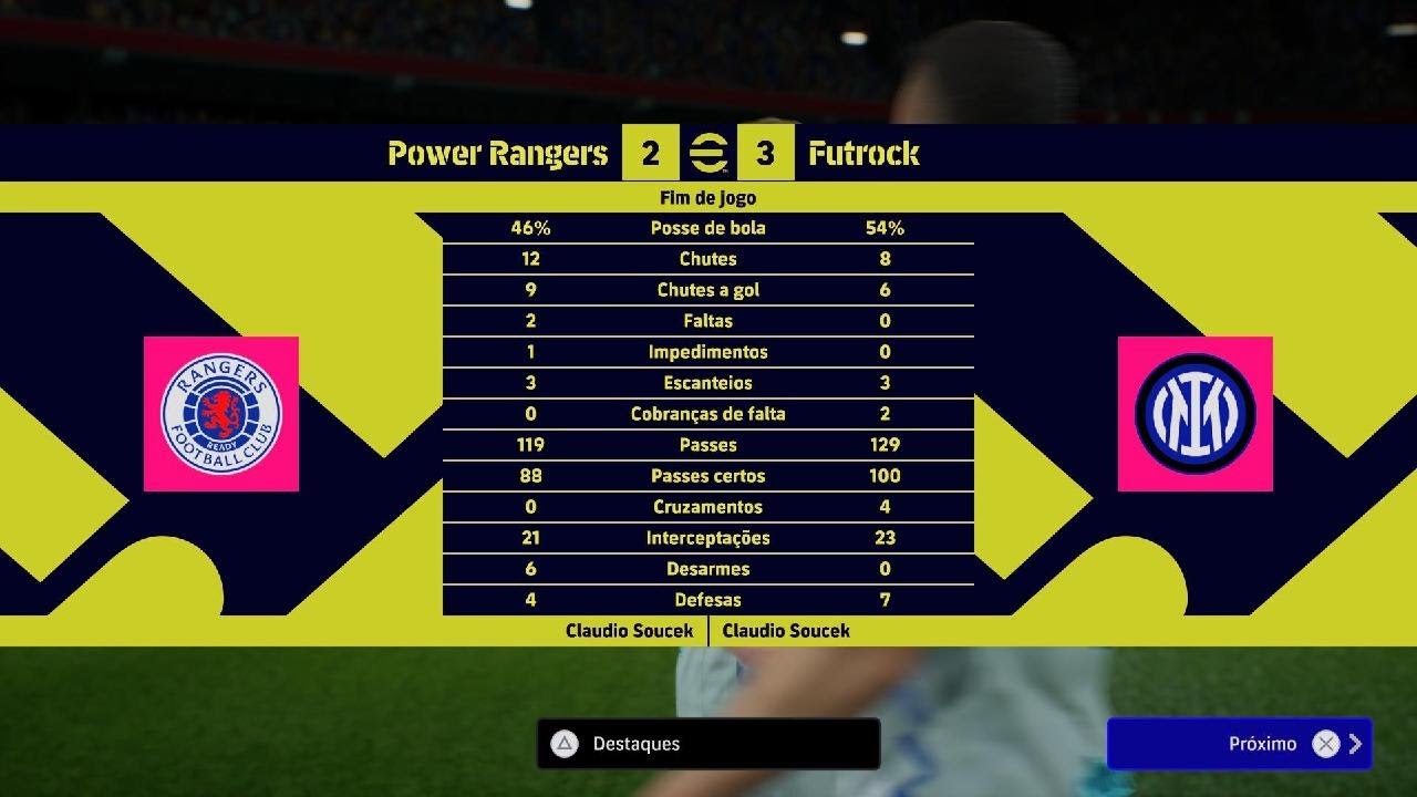 FutRock Temporada 23 - Série A - Rdd 3 - Power Rangers x Inter de Milão