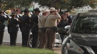 Procession held for North Texas officer killed in the line of duty