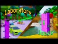 What happens in the Magnification Laboratory? Numberblock 64 seeking for treasure in the jungle.