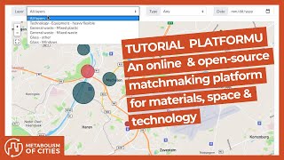 Tutorial PlatformU - an online matchmaking platform for materials, space and technology screenshot 3