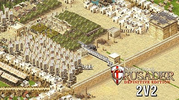 2v2 Multiplayer Classic RTS Battle — Stronghold Crusader: Definitive Edition