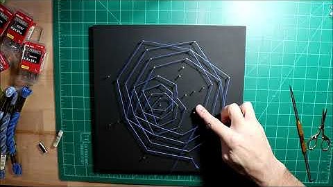 Mandala String Art - Octagonal Web