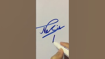 Signature for Nasir | N letter signature style #short #signature
