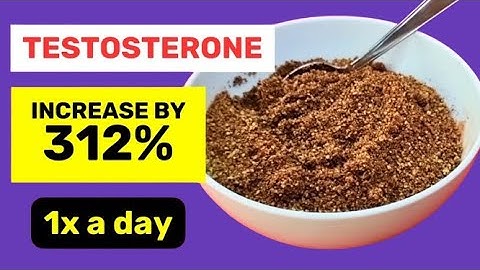 ONCE A DAY to have the TESTOSTERONE levels of a 20-year-old