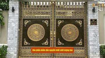 Cổng nhôm đúc hoa văn trống đồng: Giá thực tế năm 2025 - 2026