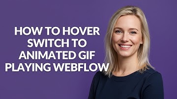 How to Hover Switch to Animated Gif Playing Webflow - Julia