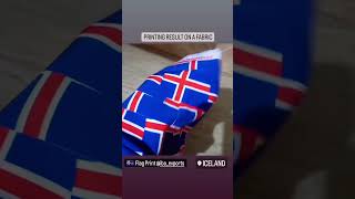 Iceland Flag Print Test #trending #printing #iceland #flag #order #customize #clothing #brand #viral