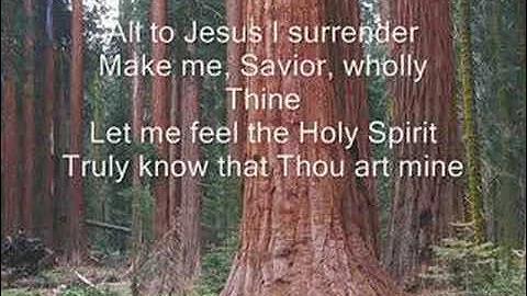 All to Jesus I Surrender