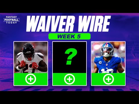 Week 5 Waiver Wire: MUST ADD Players, Injury Replacements & Streamers | 2025 Fantasy Football Advice