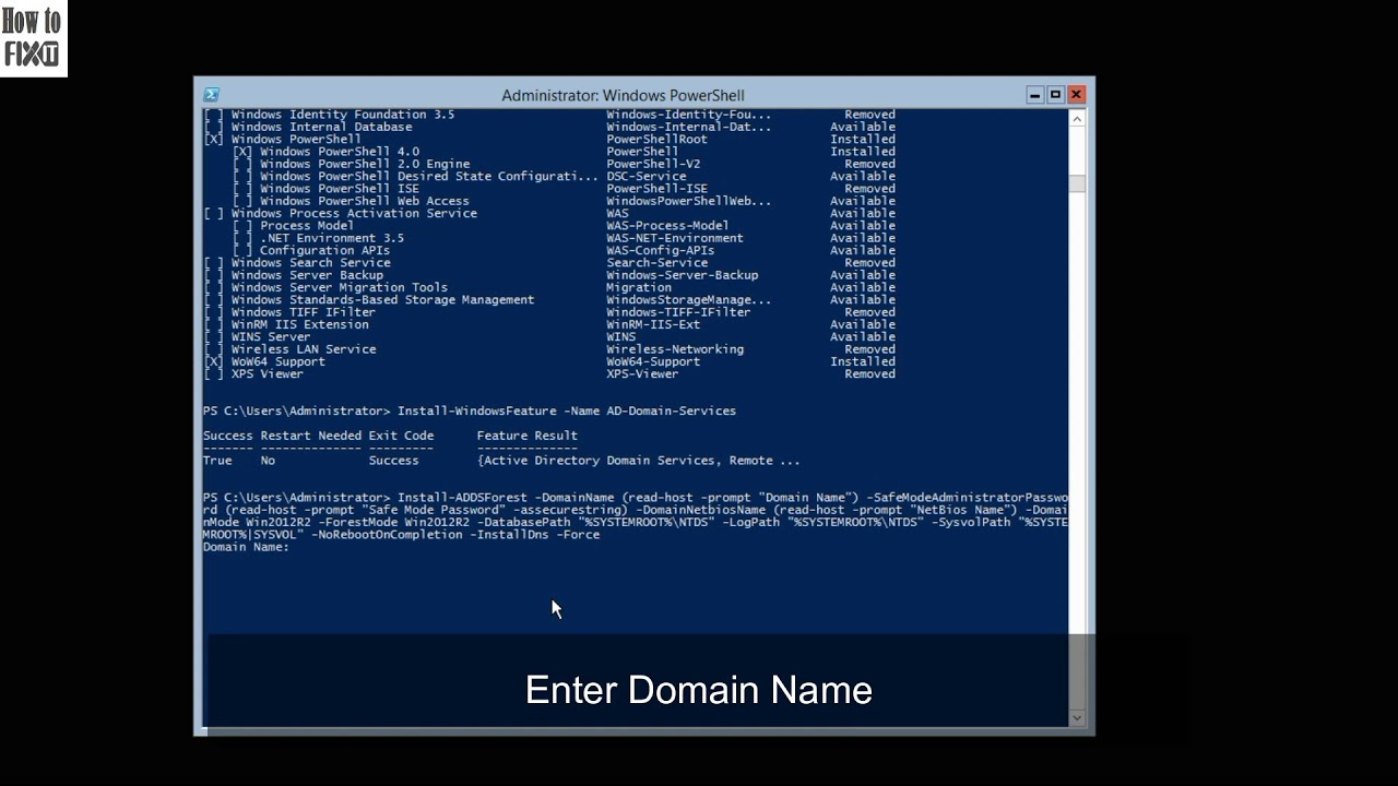 Active Directory Domain Service Installation and Configuration Windows Server 2012 R2 Core Active Directory Domain Service Installation and Configuration Windows Server 2012 R2 Core