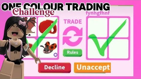 ONE COLOUR TRADING CHALLENGE in *Adopt Me*