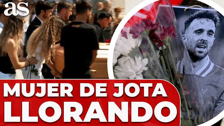 La MUJER de DIOGO JOTA LLORA DESCONSOLADA junto al FÉRETRO tras su FUNERAL