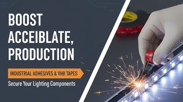 Industrial Adhesives & VHB Tape for Lighting Manufacturing |Speed Up Assembly with E Control Devices