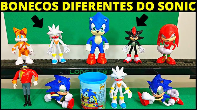 Combo bonecos Sonic - Shadow - Metal - Tails The Hedgehog - Articulados -  lojapontokids