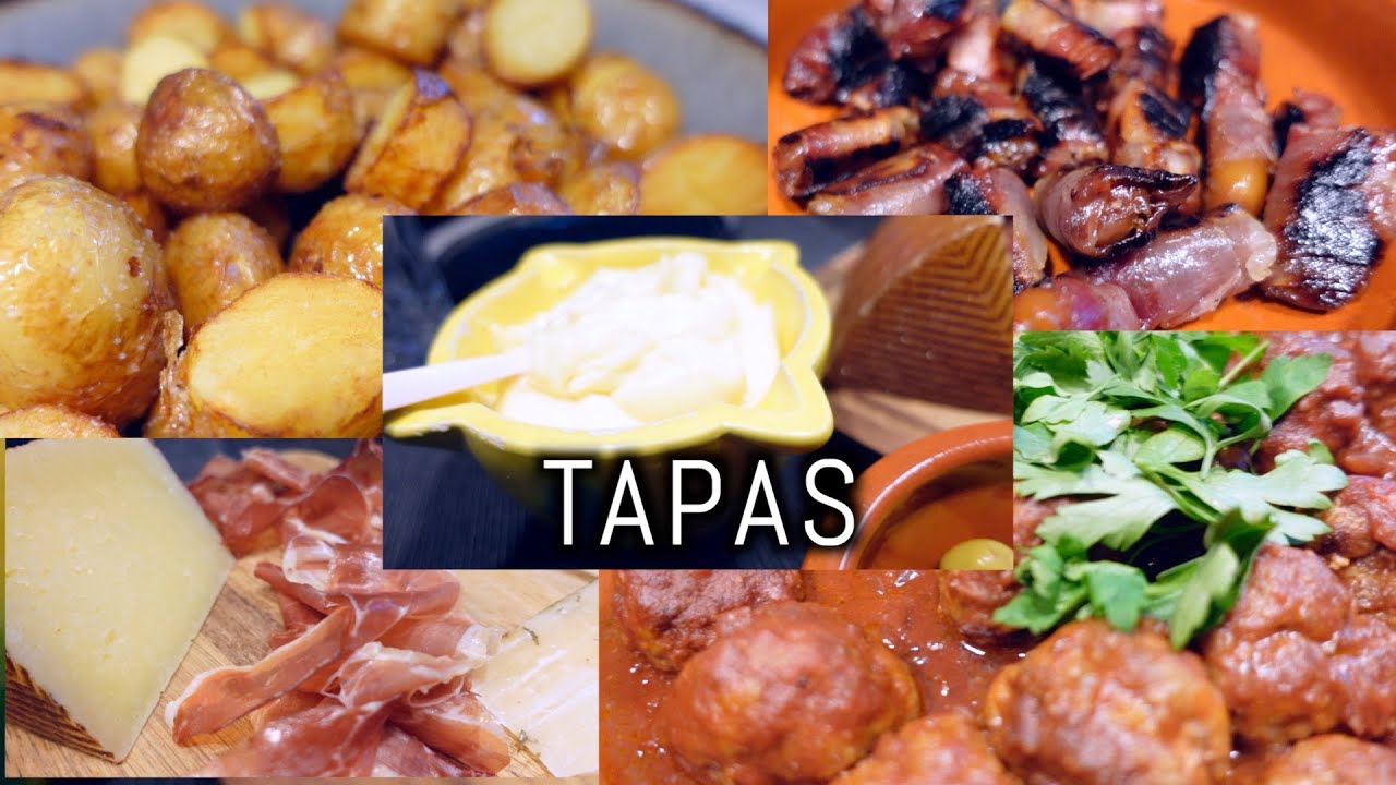 Tapas Love Albondigas Patatas Bravas Datteln im Speckmantel