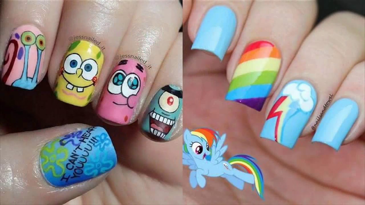 Uñas decoradas diseños para niñas faciles y bonitas - YouTube