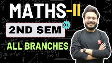 Applied Mathematics-II | Lecture -1 | all Branches | Polytechnic | bteup 2024