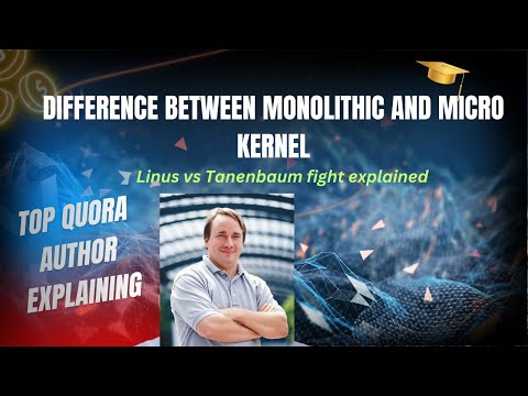 Difference between Monolithic Kernel and Micro Kernel