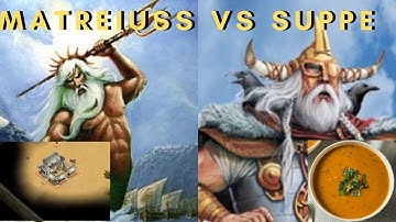 Matreiuss (Poseidon) vs HUSKSUPPE (Odin) - Age of Mythology: The Titans (Game 4)