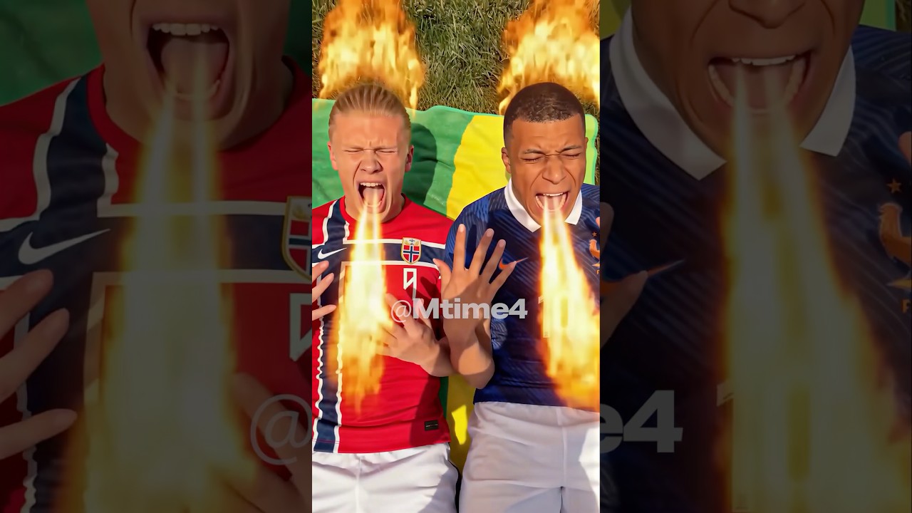 Haaland, Mbappé, Yamal and Vini vs One Umbrella ☂️😭 #parody #football #haaland #worldcup