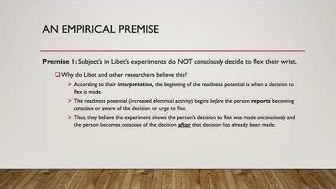 Free Will: The Libet Challenge